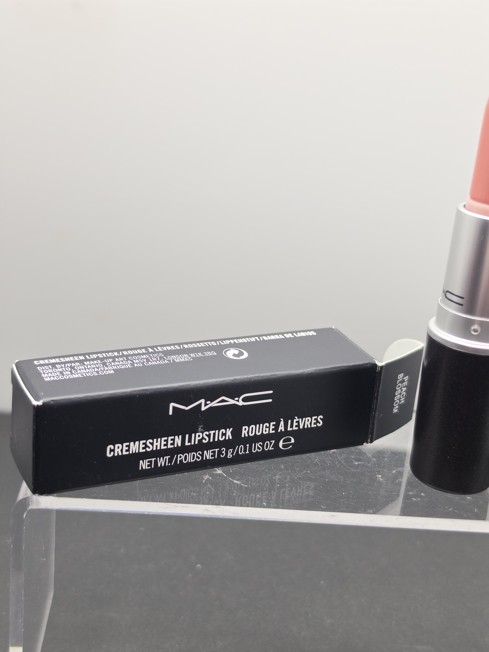 DISCONTINUED MAC Cremesheen Lipstick - "Peach Blossom" - Picture 2 of 4